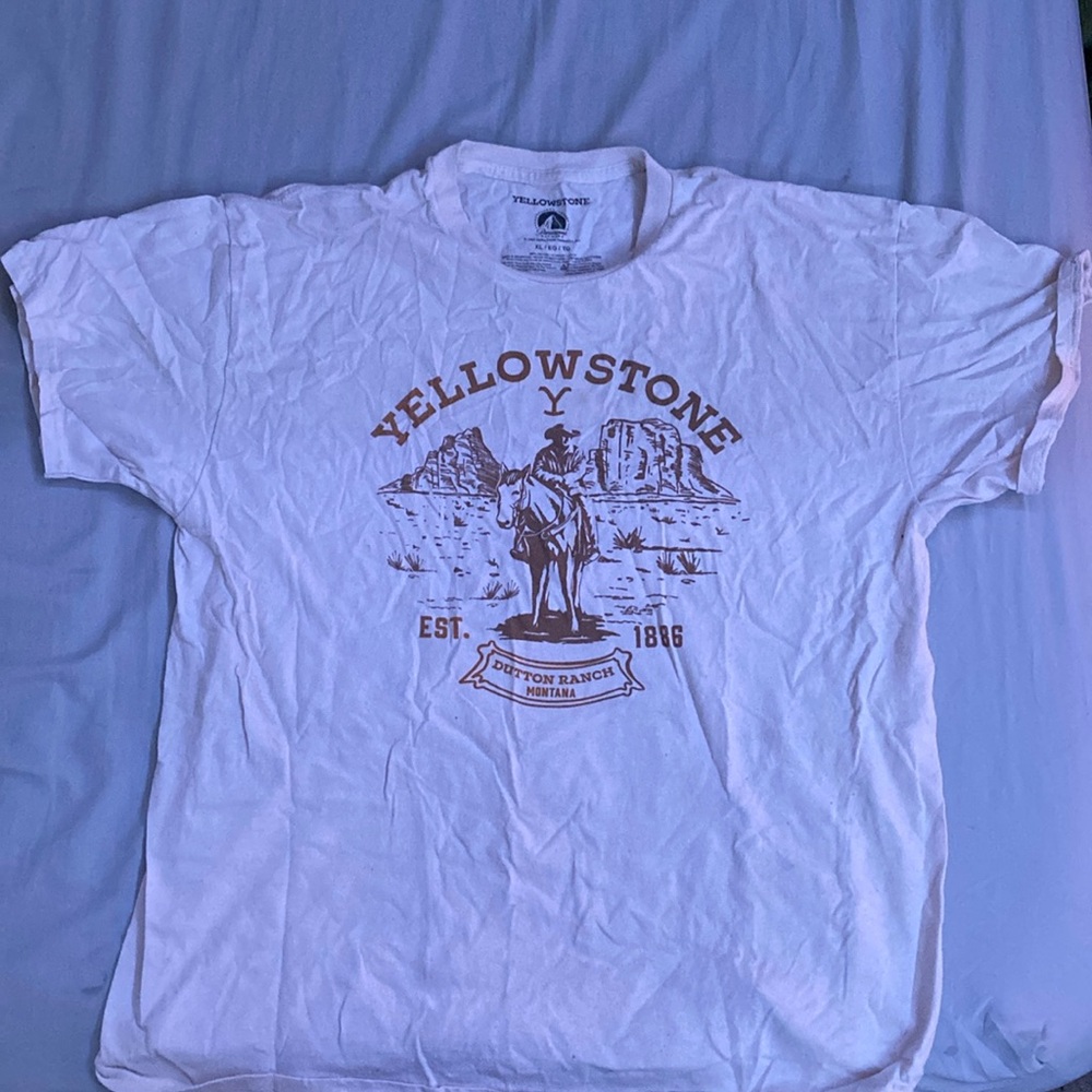 Yellow stone shirt